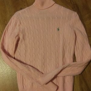 Ralph Lauren Sport 100% Wool Pink Sweater Sz. M